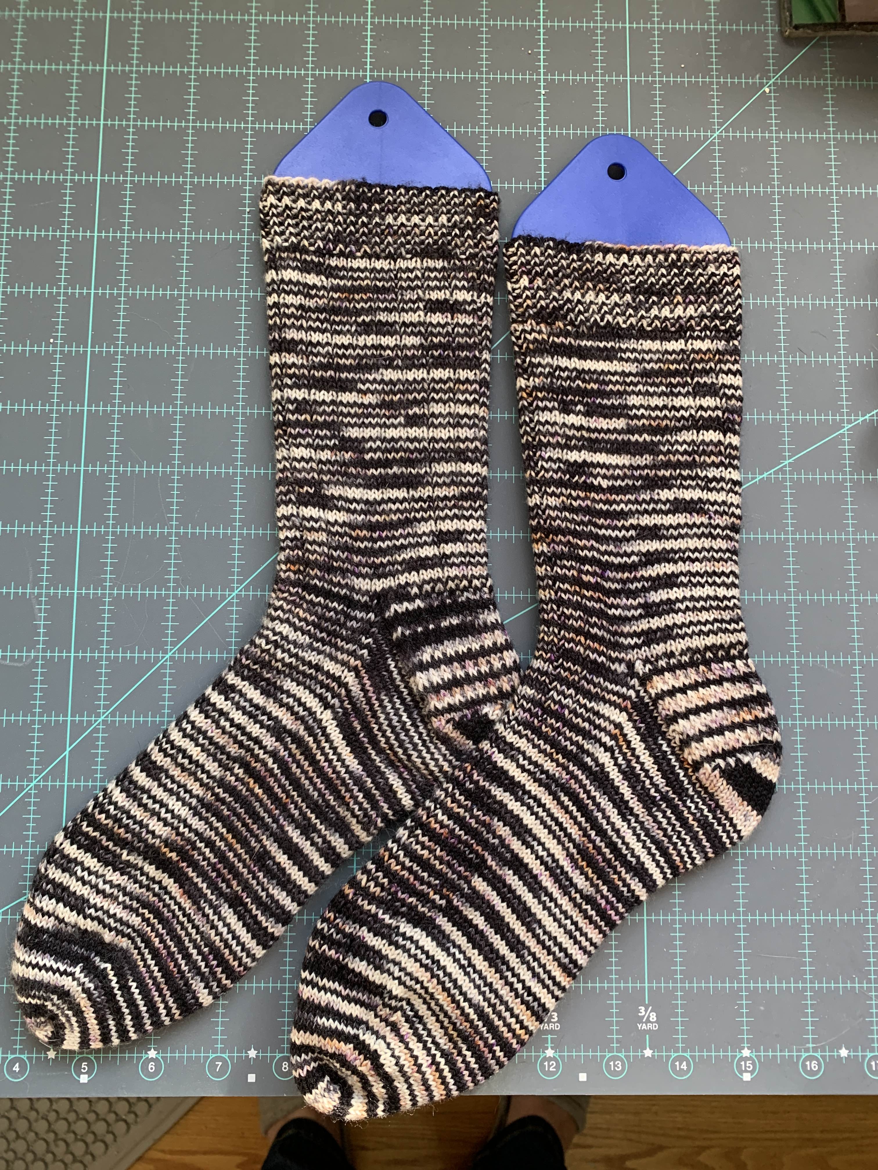 Birthday socks for my kid. ...9 months late